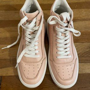 Stuart Weitzman Ryan High-top Sneakers In Rosewater Pink